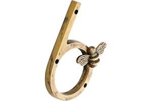 Yately Biene Hausnummer Zeichen, Klassischer Stil 0-9 Metall Hausnummer Zeichen, Hausnummern Für Außen, Adresse Zahlen Für Haus, Briefkasten-Nummern(Gold,6)