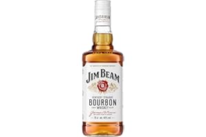 Jim Beam Kentucky Straight Bourbon Whiskey, Bourbon Distillato A Bassa Temperatura Da Un Mix Di Cerali, 4 Anni Di Invecchiamento, 700 ml