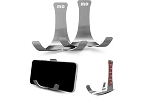 Mars Outpost | Multifunktionale schlanke Wandhalterung | Edelstahl-Fernbedienungshalter | Brillen | Smartphone | Schlüssel | kompatibel mit Apple TV – Google Chromecast – Fire TV – Roku – 2 Stück