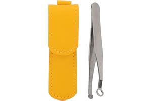BRRNOO Pinzas para Recortar el Pelo de la Nariz, Recortador de Cejas de Acero Inoxidable, Pinzas Universales de Cabeza Redonda, Recortador de Cejas para Hombres y Mujeres, Punta Redonda