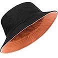 Zylioo L/XL/XX-Large Bucket Sun Hats,Big Reversible Fishing Hats,Double Sided UV Protection Fisherman Hat for Golf Hiking Outdoor