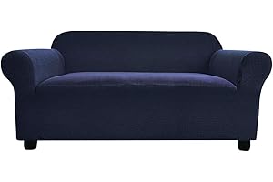 ‎ARGSTAR Argstar 1 Stück Hochelastischer Rutschfester Sofabezug, waschbarer Elasthan-Jacquard-Sofabezug, weicher elastischer Möbelschutz für 2er-Sofa für Wohnzimmer (127-175 cm, 2-sitzer, Navy Blau)
