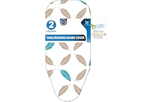 Pokrywa do prasowania - Nadaje się do STANDARDOWEGO STÓŁ STANDARDOWYCH I innych MAŁYCH OSIKÓW DO STYCZENIA do 80x42 cm - 100% BAWEŁNIA BCI - MAKSYMALNA JAKOŚĆ EUROPEJSKA - LaundrySpecialist