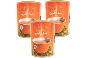 ROYAL CHAI Royal Karak Chai Unsweetened Instant Tea - Natural, Premium, 400g (Pack of 3)