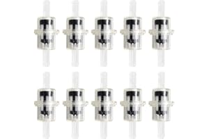 AISEN 10 Stück Universal Kraftstofffilter Benzinfilter Klein Transparent für Motorrad 5/16" 8mm Hose Walbro Polaris Motorrad ATV UTV Filter 07-245-01