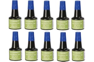 Q-Connect Tinta Tampón Azul Frasco 28 Ml (KF25103)