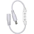 SOLDOUT™ DC12V 24V Mini Led Dimmer Controller 3 Key With DC Connector Single Color Led Strip Light SMD Controller 3528 5050 5630