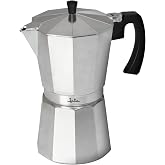 Jata CCA9 &ndash; Italian Aluminium Coffee Maker, 9 Cup Capacity, Suitable for All Types of Cookers Except Induction