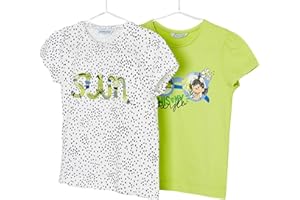 MAYORAL Camiseta Manga Corta Niña – Pack de Dos Camisetas – 100% algodón – Ropa de Regalo – para niños de 2 años a 8 años
