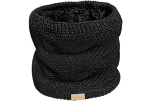 XYUXWLG Winter Neck Warmer, Thermal Snood Double Layer Fleece Neck Warmer Windproof Knitted Skiing Neck Gaiter Gifts for Mens Womens