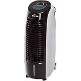 PURLINE RAFY 100 Raffrescatore evaporativo, Umidificatore, Ionizzatore, Flusso 1800 m3/h, Lamelle oscillanti, ABS, Bianco e n