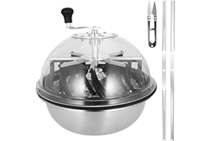 Mi hogar 16 Zoll Blatt Bowl Trimmer Maschine Twisted Spin Cut für Pflanze Knospe und Blume mit verbesserten scharfen Zahnrädern, Silber