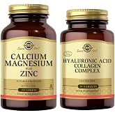 Solgar Calcium Magnesium Plus Zinc 100 Tablet + Hyaluronic Acid Collagen Complex 30 Tablet 101574-1-101530-1