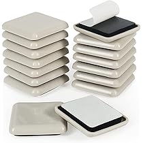 20-Pack Furniture Glide Nails - 18mm Plastic Chair Leg Protectors For Easy Moving