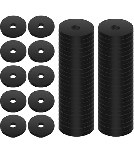 QUARKZMAN 30 stuks rubberen afstandhouders 25 mm AD 8,4 mm ID 2 mm hoogte ronde trillingsdemper rubberen bus ogen dikke rubberen schijven voor huis auto accessoires