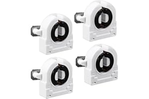 sourcing map 4 STK świetlówka uchwyt 2A T8 gniazdo G13 gniazdo Light Socket biały