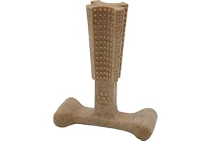 Aimé Jouet à Mâcher pour Chien Moyens et Grands au Poulet 14 cm , Os en Fibres de Bambou et Nylon ,Jouet Chien qui Favorise l'Hygiène Bucco-Dentaire