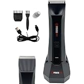 POWERTEC TR-660 Wet & Dry Whole Body Shaver (Led Light & Adjustable Scalloped Head) IPX6 Type-C