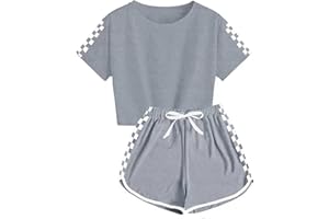 XINYUNZU Children's Clothing Suit Set Tracksuit T-Shirt with Shorts Summer Casual Clothes Clothing Sets for Girls and Boys 5-14 Years