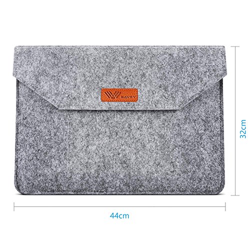 SAVFY® 15,6 Pulgadas Funda Blanda Fieltro de Lana Bolsa para Macbook Pro Retina 15 PC Portátil de 15,6 
