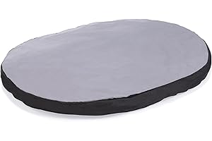 Karlie Coussin Ovale L : 80 cm l : 62 cm H : 10 cm Gris/Noir