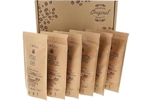 Coffeenes Coffee Arabica zestaw do degustacji ziaren 6 x 100 g | Kawa palona ziarnista, 6 różnych kaw | Różne smaki | Dla koneserów i miłośników kawy palonej