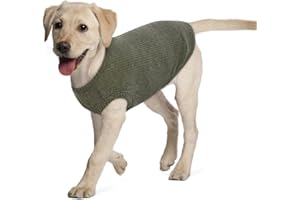 Hjumarayan Maglietta Cane - Magliette per Cani Sottile Maglione Cane Taglia Piccola Maglia Grande per Cani, Maglioncino a Righe Maglia Elastico (Verde XL)