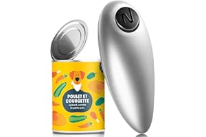 TOOHOMING Electric Can Opener, Electric Can Openers for Arthritic Hands with One-Touch On/Off Button and No Sharp Edges, Electric Tin Opener UK Powerful, Safe and Easy to Use