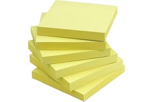 Early Buy 3x3 Sticky Notes Color Self-Stick Notes 6 Pads/Pack (Yellow)
