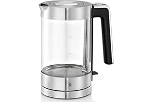 ‎WMF WMF Lono Wasserkocher Glas 1,7 Liter, Glaswasserkocher mit Kalkfilter, kabellos, 3000 Watt, edelstahl matt