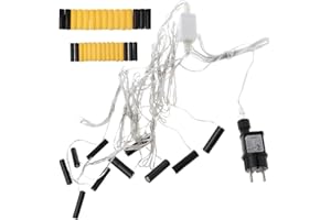 Kcibyvx Universal 10 in 1 5 x AA + 5 x AAA Battery Eliminator Power Supply Adapter Replace AA AAA Battery for Christmas LED Light Toy Walkie Talkie and More