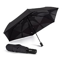 Paraguas Largo Para Hombre VOGUE - Estampado Geométrico, Apertura Automática, Tejido Pongee Y Sistema Antiviento