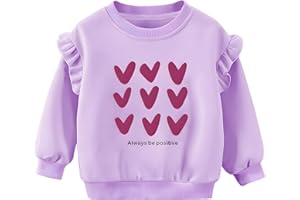 Gumyoss Felpa Unicorno Bambina Pullover Bambine in Cotone Magliette Manica Lunga Bambina Autunno Inverno Senza Cappuccio Felpa Bambine e Ragazze 2-7 Anni