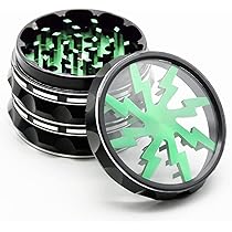 Grinder 4 Parti In Lega Di Zinco - Macinino Per Erbe E Spezie, Design Alieno, Con Spatolina - Foto 6