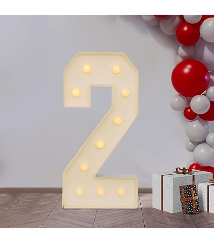 Chiffres lumineux for fête d'anniversaire, numéros en mosaïque, panneau