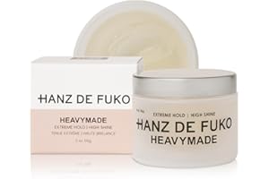 Hanz de Fuko Heavymade – Premium Men’s Hair Styling Pomade – Extreme Hold, High Shine – Vegan, Certified Organic Ingredients - 56g