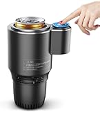 Tazza Intelligente Riscalda E Raffredda Happyyami - Per Auto E Casa, Con Display Temperatura, 36W, Colore Nero