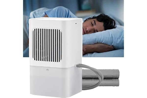 potow Kylmadrass FöR SäNg, Elektrisk Vattenkylare Madrass Topper System FöR Varmsov Och Nattsvett, 3 VäXlar Justerbar, 2L Synlig Vattentank, 160 × 140cm