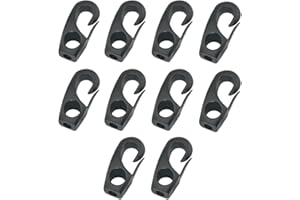 NOPKESV 10 Piezas Bungee Ganchos de Nylon,Gancho Multiuso Alta Resistencia Duradera para Canoa Kayak,Cuerda para Fahnenmast,Hochwertiges Material,Einfache Installation,Bequeme Größe
