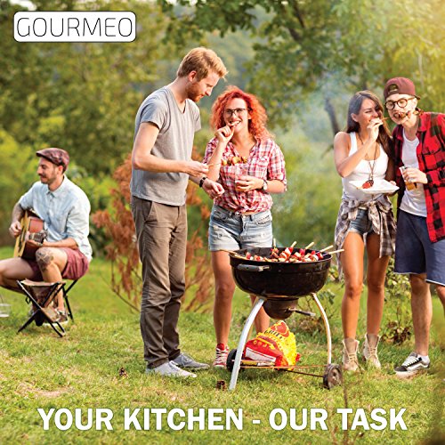 GOURMEO Burgerpresse aus Aluguss mit Antihaftbeschichtung und 30 Blatt Antihaftpapier | mit 2 Jahren Zufriedenheitsgarantie | Hamburgerpresse, Hamburger-Presse, Burger Maker - 6