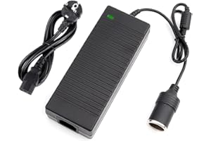 Fivtsme Spannungswandler 220V auf 12V, 120W KFZ Netzadapter Zigarettenanzünder Steckdose, 12V 10A Adapter Zigarettenanzünder Steckdose für Kühlbox, Navi, PKW Kühlschrank, Auto-Handstaubsauger