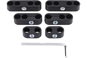 ‎KEENSO Zündkabel Separatoren, 7mm / 8mm Zündkerzen Kabelhalter Zündkabel Separatoren 2-4 Loch Separatoren (Schwarz)