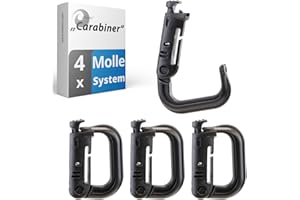 valonic 4 Pezzi D-ring Molle Tattico Cinghia Con Fibbia Di Chiusura Moschettone