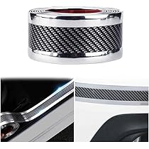 Protezione Battitacco Auto In Fibra Di Carbonio | Adesivo Antigraffio Universale | 5cm X 2.5m | Rosso - Foto 5