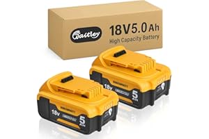 2 Pack Waitley 18V 5.0Ah Replacement Battery for dewalt battery 18v – Reliable Power for Drills, Impact Drivers & Daily Jobsite Use