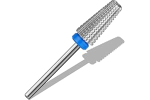 ‎VNJAOI Vnjaoi 5 in 1 Nagelbohrer Bits 3/32"nagelfräser Aufsätze Wolframkarbid Bit Geeignet für Maniküre Pediküre Nagelhaut Gel Polieren Schnell entfernen Acryl oder Hartgel Techniker Bits (Mittel)