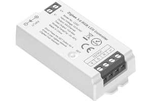 BTF-LIGHTING C03Z RGB Zigbee 3.0 LED Controller for 5050 RGB COB LED Strip Voice Control Dimming Compatible with Echo Plus Echo(4th Gen) Philip H-UE Home-kit Gateway(Not Content Gateway)