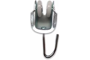 Teletoldo – Pack de 5 Poleas Correderas Plata para Perfil de Riel ● Recambio Profesional para Cortina corredera ● Rulinas de Alta Resistencia – Instalación Fácil