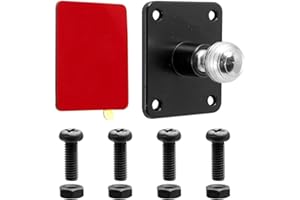 iBOLT Placa adaptadora de aluminio de 17 mm AMPs, para dispositivos GPS Garmin, soportes para teléfonos inteligentes y otros adaptadores estándar de la industria de 17 mm