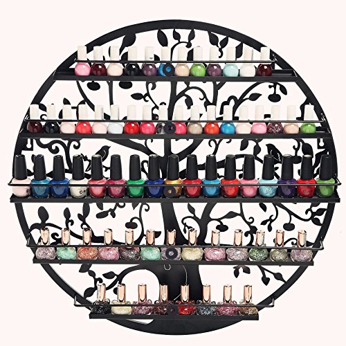 AISHN 5 Etagen Organizer Display Rack Aufbewahrung konzipiert von Tree of Life Schwarz